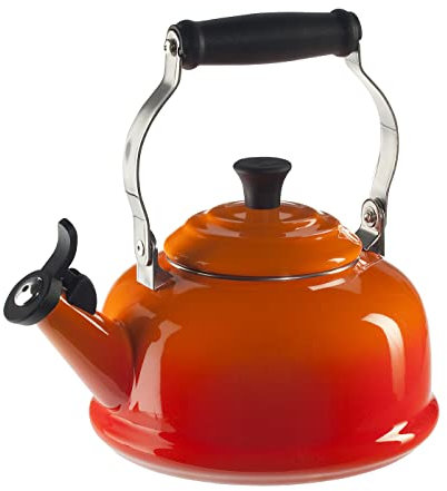 Le Creuset Q3101-2 smalto su acciaio fischio bollitore da tè, fiamma