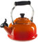 Le Creuset Q3101-2 smalto su acciaio fischio bollitore da tè, fiamma