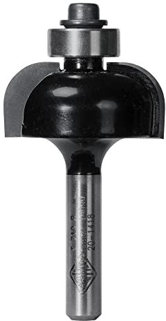 Carbitool Cove Router Bit 1/4 W/Bearing 1/2 Shank