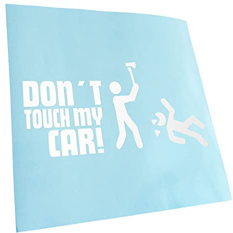 Autoaufkleber - Dont touch my Car Aufkleber für Auto, Laptop, Fahrrad, LKW, Motorrad mehrfarbig JDM Decal Racing