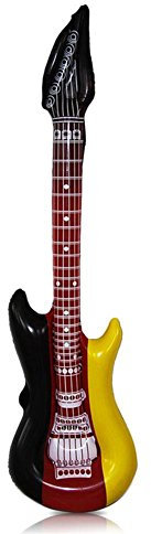 EM(P) 2016 Aufblasbare Gitarre Aufblasbares schwarz/rot/gelb