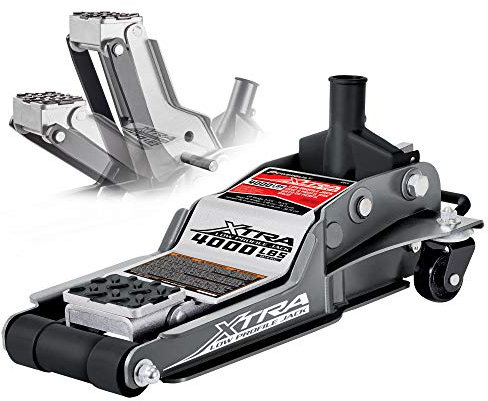 Powerbuilt Xtra Low Profile Wagenheber mit Sicherheitsbügel, extra niedriger Wagenheber – 2 Tonnen Tragkraft 620479E