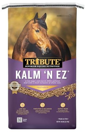 Kalmbach Feeds Tribute Kalm 'N Ez Textured for Horse, 50 lb