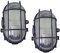 2 X Black Outdoor Garden Exterior Security Bulkhead Bulk Head Light LAMP 60W