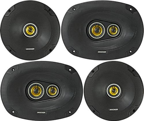 2) KICKER 43CSC674 6.75 600w Car Audio Speakers+2) 43CSC6934 6x9 900w Speakers