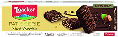 Loacker Gran Pasticceria Dark Hazelnut Chocolate Biscuits