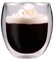 Feelino Taza Cafe, 1 x Vaso Cafe Cristal Doble Pared, Tazon Térmico Cafe con Leche 400 ml, Cappuchino, Milchkaffee, té, el Ice Tea, Schorle, postres o como Aptos Eisbecher