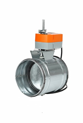 Intelmann Absperrklappe 180 mm + Belimo TF230 Federrücklauf Stellantrieb (100 125 150 160 180 200)