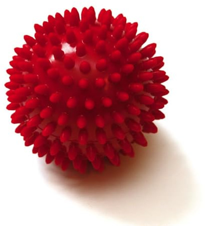 SISSEL Massagehilfe Spiky Ball, 2-er Set, rot, 9 cm