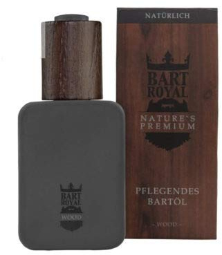 BART ROYAL - NATURES PREMIUM - Bartöl (Duft: Wood) (ehem. Zirndorf) - 100% natürliche Inhaltsstoffe, betörende Düfte
