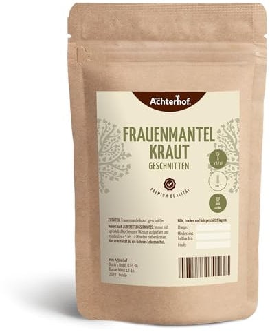 Frauenmantelkraut 250g | getrocknet und geschnitten | 100% naturreine Frauenmantelblätter | Ideal als Teeaufguss | vom Achterhof