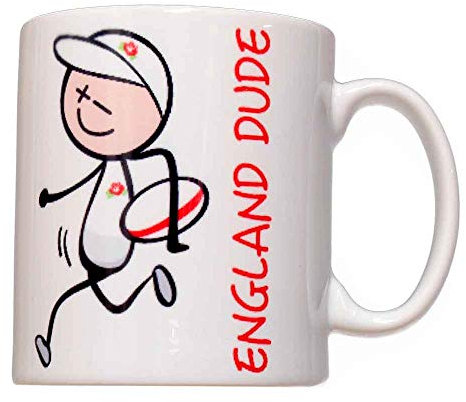 Rugby Dude Mug - England