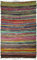 GURU SHOP Leichter Flickenteppich, Flickendecke 100x160 cm - Grün-bunt, Baumwolle, Teppiche, Bodenmatten