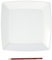 Gimex Campingartikel Dessertteller Quadrato Black/white, 550/696