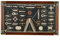 aubaho Knotentafel Schaukasten unter Glas Knoten 73cm deutsche Beschriftung Schiff Boot