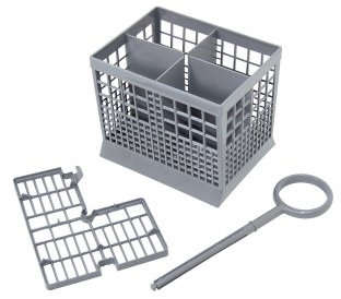 Bosch 4-Compartment Cutlery Basket for Bosch Dishwasher, Dark Grey
