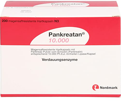 Pankreatan 10.000, Magensaftresistente Hartkapseln, 200 St. Kapseln
