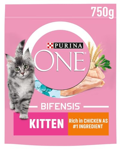 Purina One Kitten/Junior Complete Dry Cat food with Rich in Chicken and Who 800G