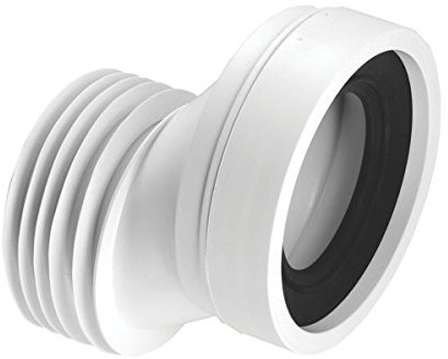 McAlpine WC-CON4A 40mm Offset WC Pan Connector White 110mm