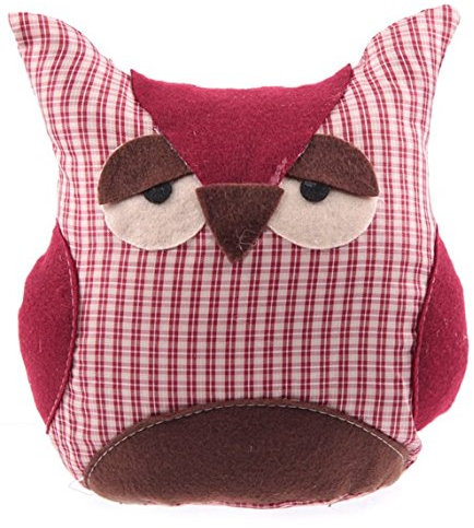 Stoffdeko Fiesta Owl in versch. Farben, 22 x 20 x 7 cm, lustiges Dekokissen in Form Einer Eule, Material 100% Polyester, Zierkissen fürs Kinderzimmer oder originelles Sofakissen