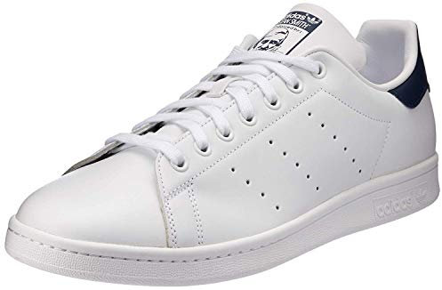 adidas Stan Smith, Zapatillas Unisex Adulto, Blanco Blanco Corriente Azul Marino Nuevo, 43 1/3 EU