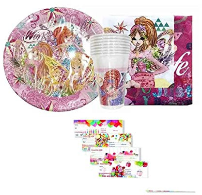BBS IRPot - Kit 84 PZ. Kit Compleanno Winx Club + INVITI N.23