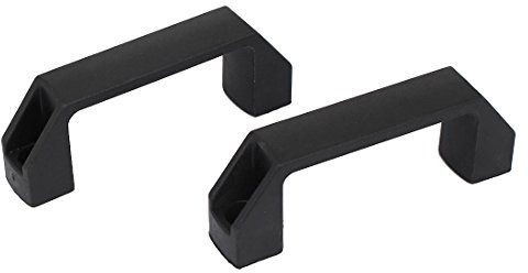 sourcing map 2 Stück 4,2Lange Rechteck Plastik Pull Griff Knopf Schwarz für Schrank DE de