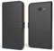EAZY CASE Tasche kompatibel mit Samsung Galaxy J5 (2015) Schutzhülle mit Standfunktion Klapphülle Bookstyle, Handytasche Handyhülle mit Magnetverschluss und Kartenfach, Kunstleder, Schwarz