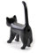Luckies of London Spitzer mit Katzenbummel, Schwarz