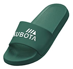 Kubota Ciabatte per Piscina e Spiaggia Uomo – Sandali da bagno – Ciabatte Antiscivolo – Ciabatte da Doccia - Verde scuro 43