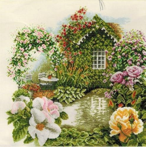 Lanarte Cross Stitch kit Rose Garden, Counted, DIY