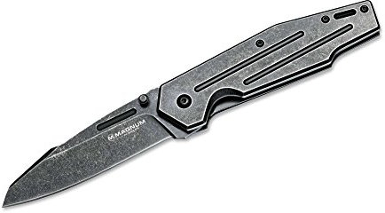Böker Taschenmesser Magnum Real Steel, Grau, 01RY214