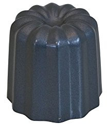 de Buyer - Set von 4 Canelé-Formen aus antihaftbeschichtetem Stahl - 5,5 cm Durchmesser - 4718.05, Schwarz