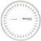 Westcott E-10135 00 Goniometro, circonferenza intera, plastica, 10 cm, trasparente