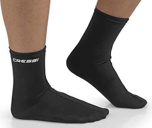 CRESSI USW030000K Chaussettes de plongée Mixte Adulte, Noir, S/M