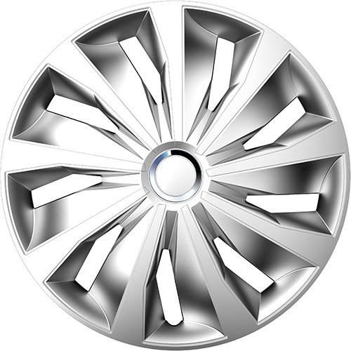 ZentimeX Z778467 Radkappen Radzierblenden universal 13 Zoll Silver