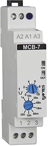 MCB-7 ENTES Einfunktions-Zeitrelais, 24 V/DC, 24 V/AC, 230 V/AC, 1 Stück, Zeitbereich: 0,1 s – 30 h, 1 Wechselrichter (RT)