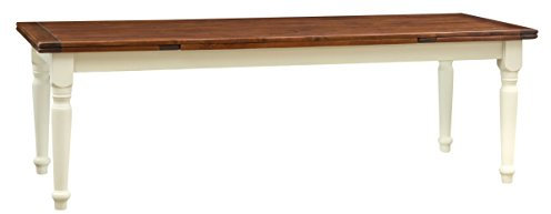 Biscottini Esstisch ausziehbar 250x100x80 cm | Küchentisch im Landhausstil | Esszimmertisch Holz