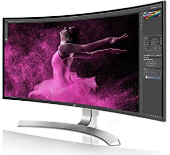 LG 34UC98-W Ultrawide Écran PC LED IPS incurvé - 34 - 21:9 - 3440 x 1440 QHD - 300 cd/m2 - 1000:1 - 5 ms - Argent (2xThunderbolt, 2xHDMI, DisplayPort, USB 3.0)