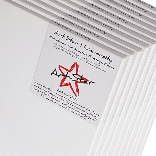 10 TOILES ART-STAR | 70x100 cm, 100% coton | sur châssis, 280 g/m², artiste, peinture