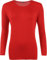 WearAll Ladies Long Sleeve T-Shirt Top Womens Plus Sizes Red 16/18