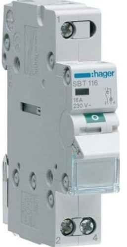 Hager sbt116 Gris Interrupteur électrique – Accessoire Couteau électrique (Gris)