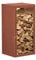 prima terra Kaminholzregal Kaminholzunterstand Brennholzregal Kaminholz Aufbewahrung Bausatz Edelrost Maße 78x38cm Tiefe 35cm