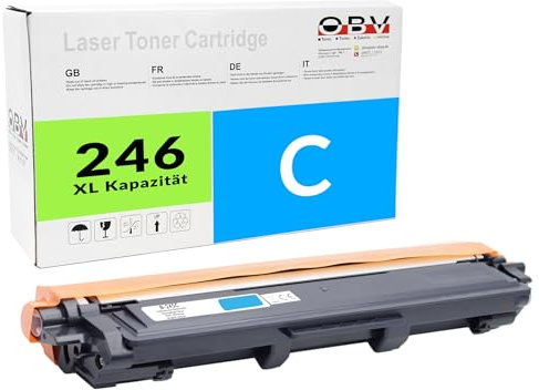 Kompatibler Toner Cyan als Ersatz für Brother TN-246C TN246C TN-242C | Hochleistung ca. 2200 Seiten | Passend für DCP-9022 CDW HL-3142 CW MFC-9332 CDW MFC-9342 CDW