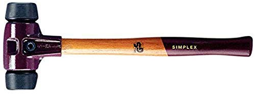 Halder 2310460 Schonhammer Simplex aus Hartgummi, 60 mm