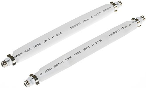 POPPSTAR - 2x 21,5 cm SAT câble plat passe-fenêtre avec connecteurs coaxial F (femelle à femelle), blanc