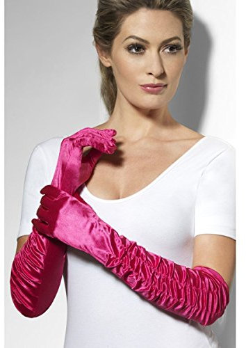 Temptress Glove, Fuchsia, Long