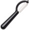 2-Tech - Pelapatate con lama girevole in ceramica, colore: Nero