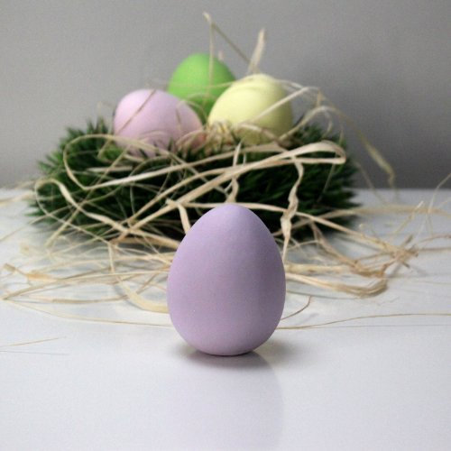 Ei Keramik Keramikei Osterei Osternest Ostern Deko Tischdeko pastell 7 cm lila