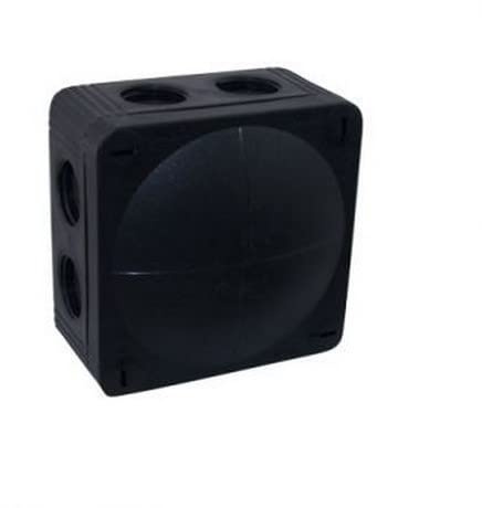 WISKA 85MM X 85MM X 51MM BLACK CONNECTION BOX ADAPTABLE BOX PLUS ABM LAMP CATALOGUE